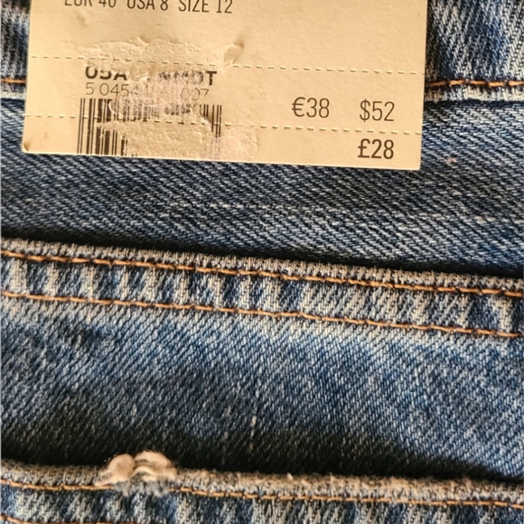 Kiri high-waisted fringe Jean shorts - Picture 3 of 4